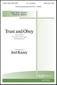 Trust and Obey SATB choral sheet music cover